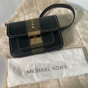 Michael Kors Sloan Editor Star Studded Leather Shoulder Bag